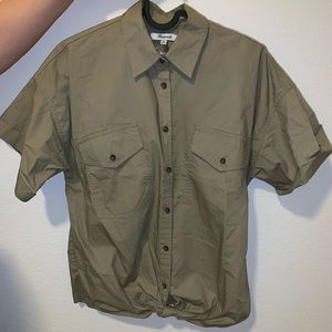 Madewell Embroidered Safari Shirt